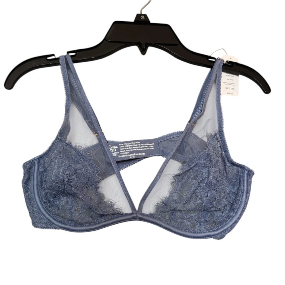 Soma Breathtaking Unlined Plunge‎ Bra 32D